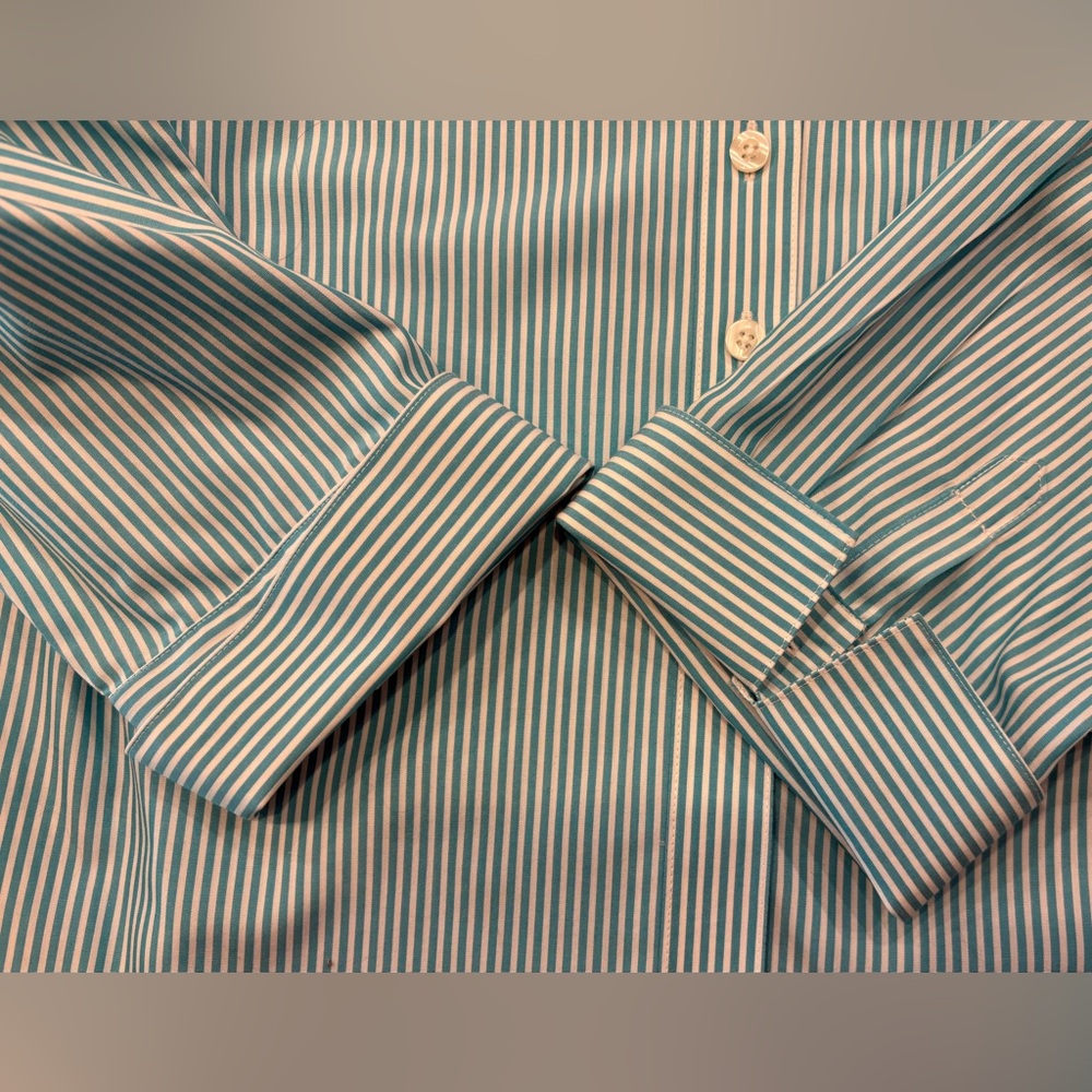 🦩Sold🦩NWT Chico’s Effortless Stripe Soleil 3/4 Sleeves Blouse Shirt Top, 3/16/XL - Picture 6 of 7